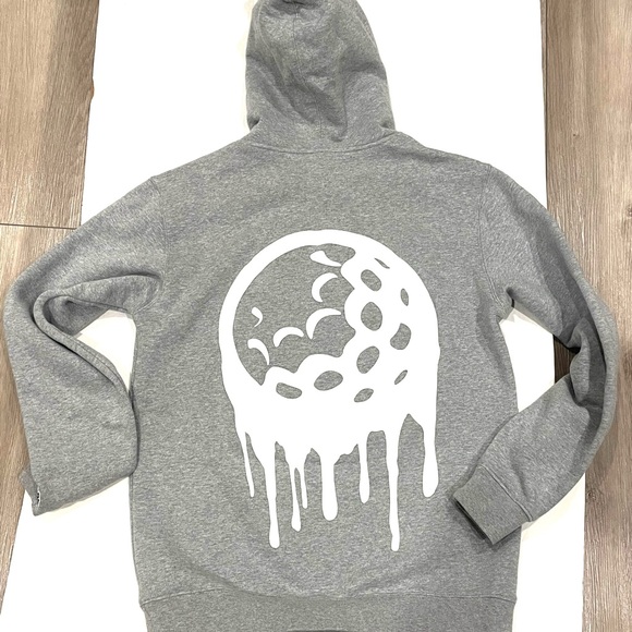 TRAP GOLF Hoodie M Medium Gray - Picture 2 of 5